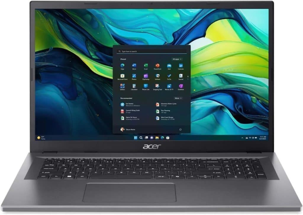 Test Acer Aspire 17 : performance et espace en un PC portable