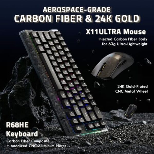 Découvrez notre test complet du combo clavier et souris gaming Attack Shark R68 HE/X11 Ultra : performances, ergonomie et rapport qualité-prix analysés.