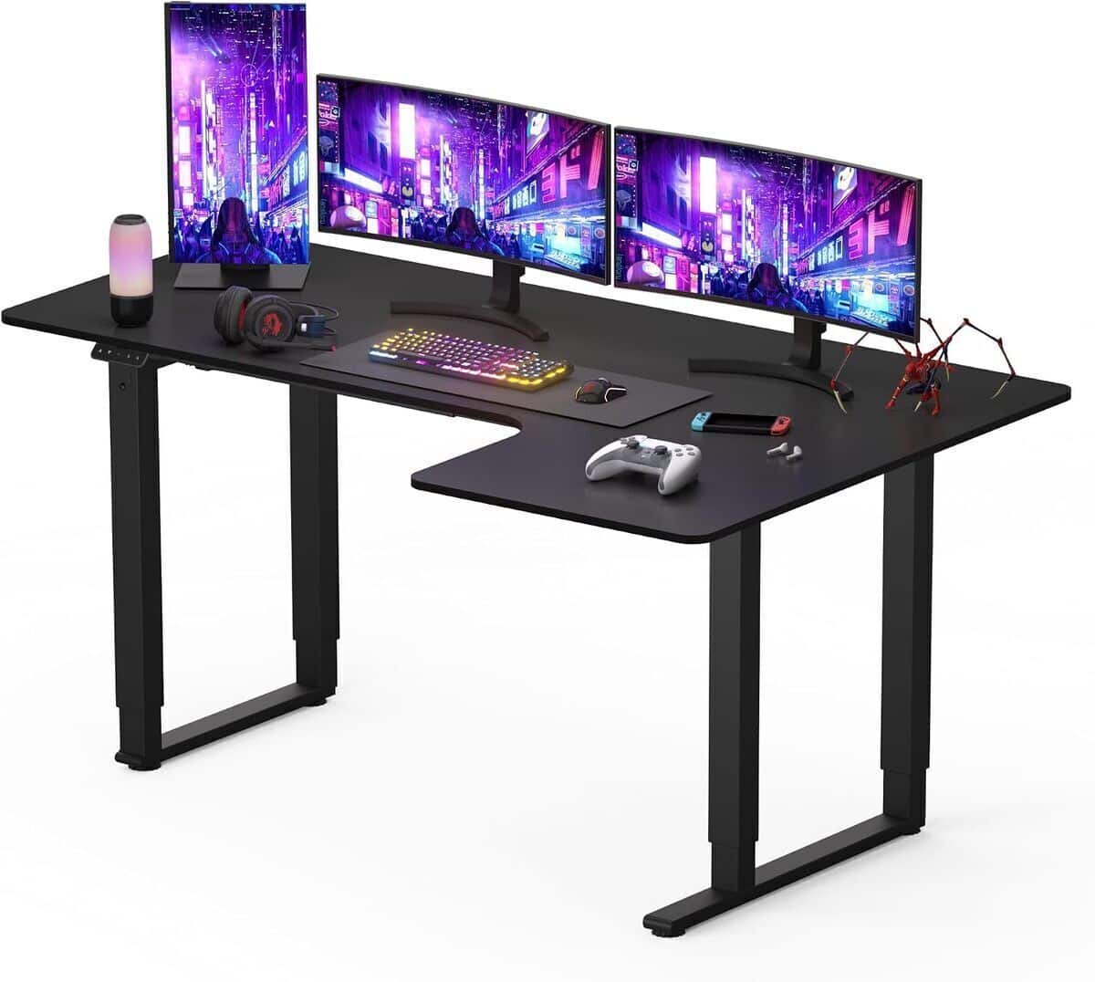 Test : bureau assis debout FLEXISPOT L électrique 180x110 cm