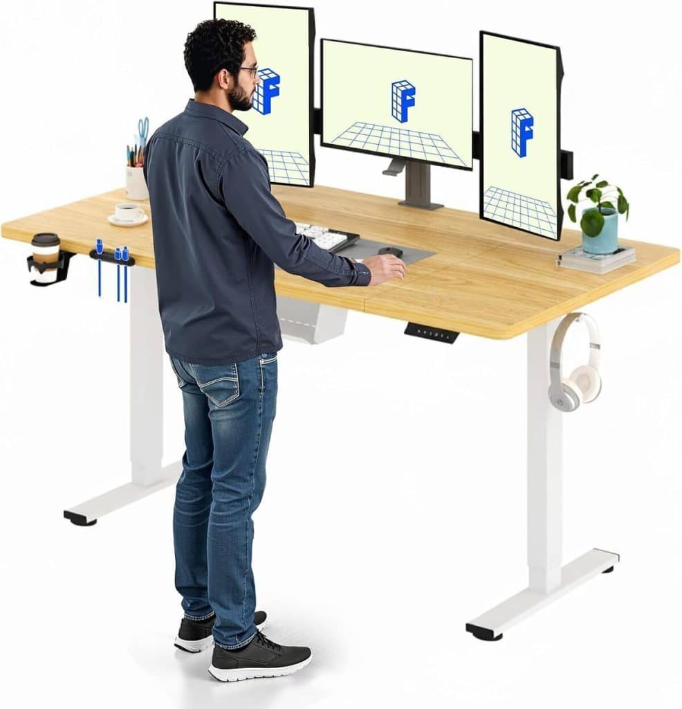 Test : bureau électrique FLEXISPOT assis-debout 160x60 cm