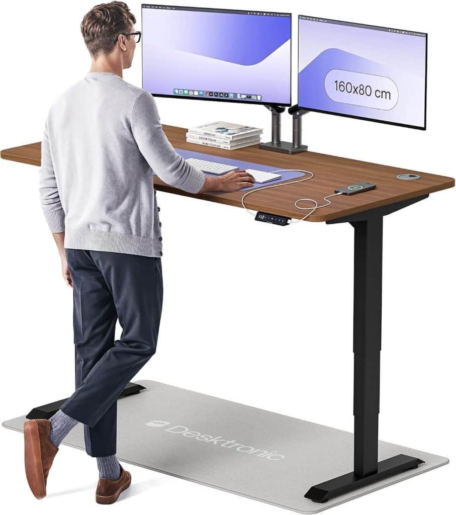Test du bureau électrique Desktronic 160x80 cm : innovation silencieuse et stable