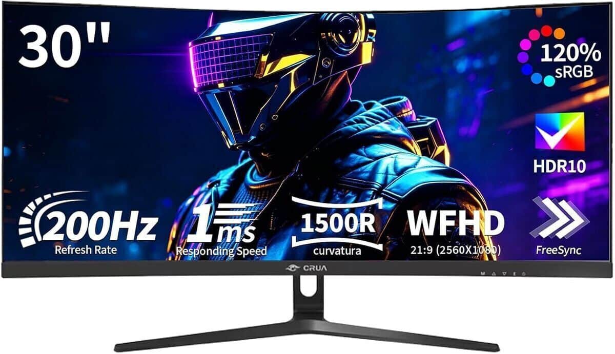 Test du moniteur gaming CRUA 30" ultrawide 200Hz