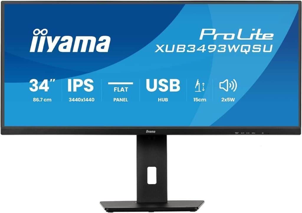 Test : écran iiyama ProLite XUB3493WQSU-B6 ips led 34" et ses fonctionnalités avancées