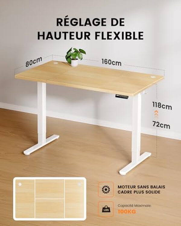 Découvrez notre test complet du bureau assis-debout électrique ErGear : performance, stabilité et silence pour un espace de travail optimal.