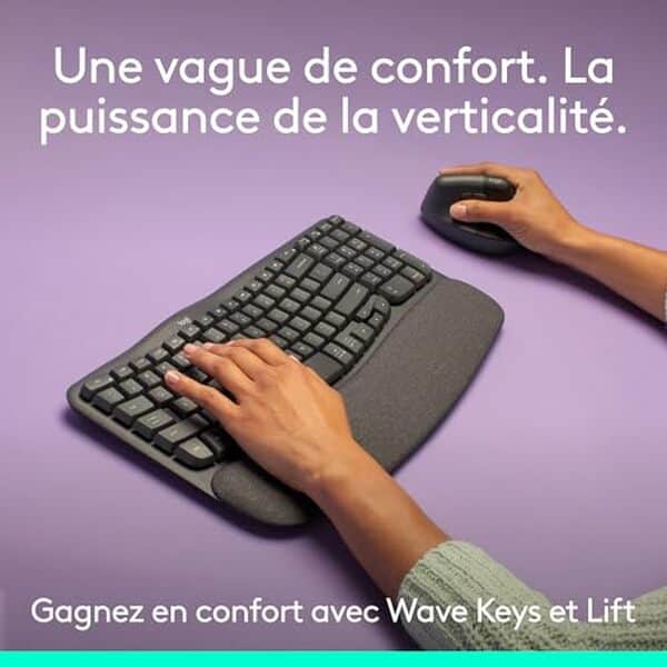 Découvrez notre test complet du clavier Logitech Wave Keys et de la souris verticale Lift : ergonomie, performance et confort pour votre productivité.