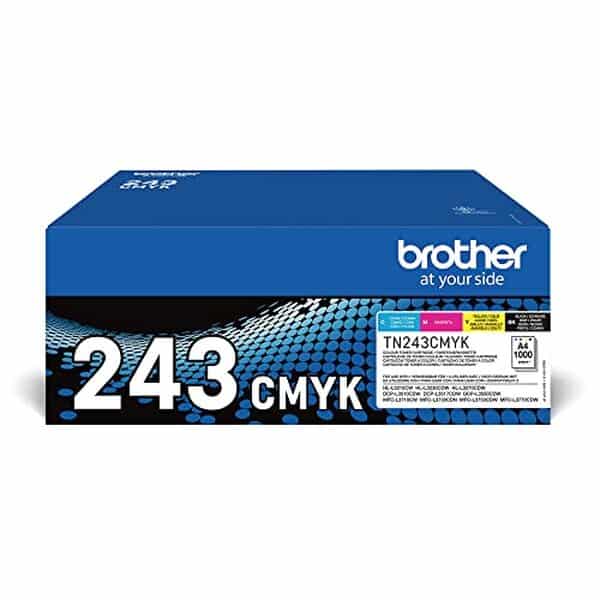 Découvrez notre test complet du pack de 4 toners Brother TN-243CMYK : performances, qualité d'impression et compatibilité avec les imprimantes HL et MFC.