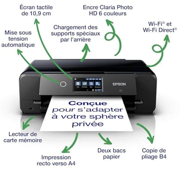 Découvrez notre avis détaillé sur l'Epson XP-980, l'imprimante multifonction photo A3 idéale pour les professionnels et amateurs de photographie.