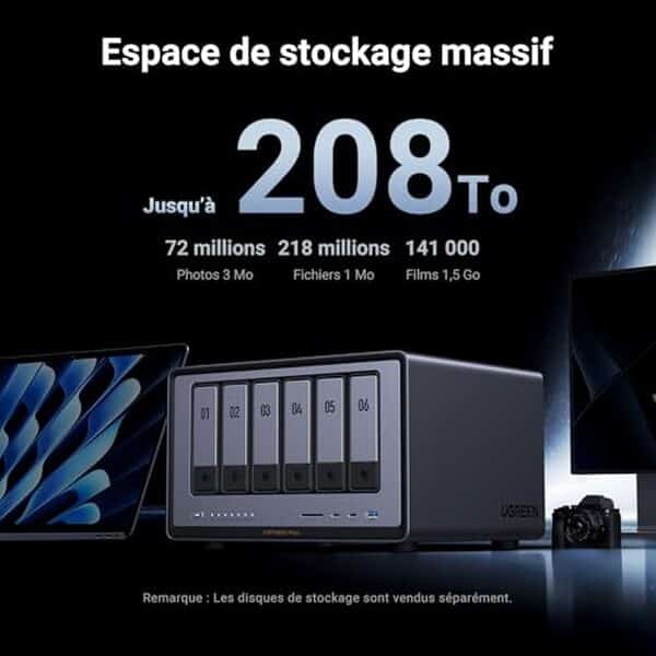 Découvrez notre test complet du UGREEN NASync DXP6800 Plus : performances, capacité et fiabilité du meilleur NAS 6 baies pour vos besoins de stockage professionnel. 