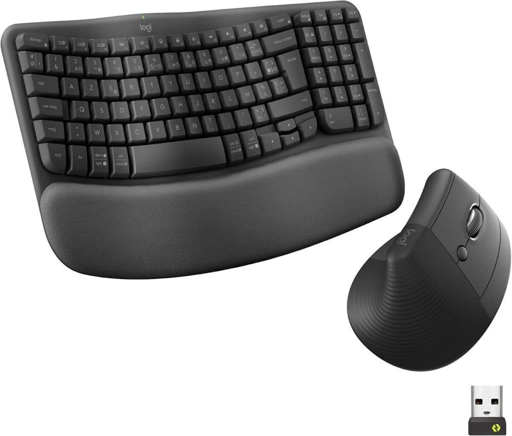 Test : clavier Logitech Wave Keys et souris verticale Lift