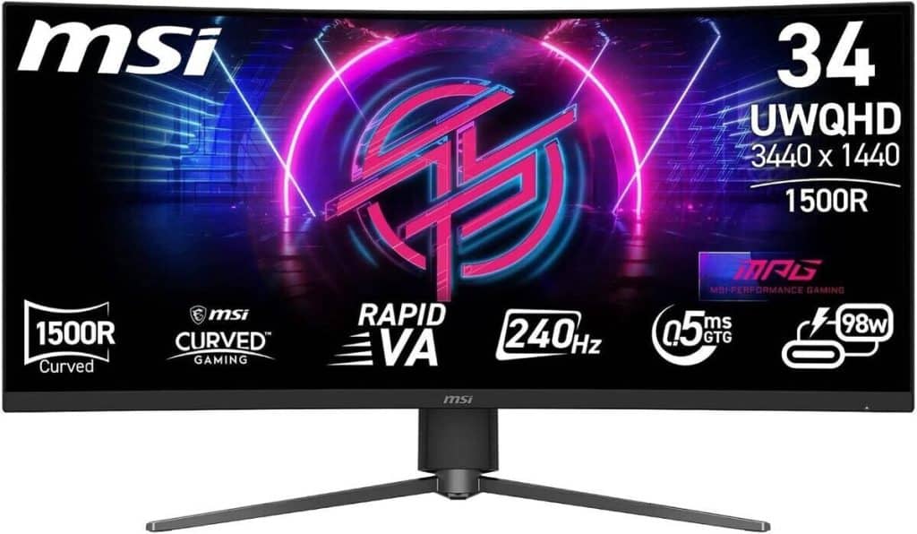 Test de l'écran gaming incurvé MSI MPG 346CQRF X24