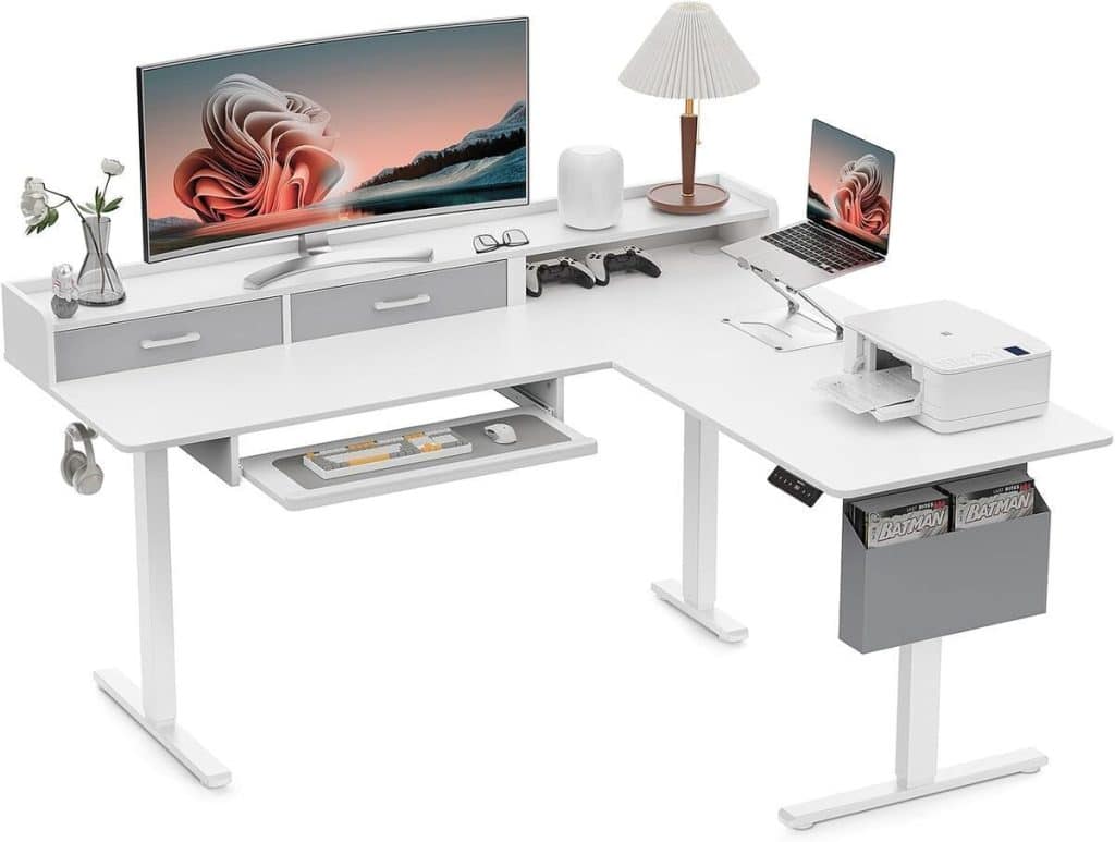 Test du bureau électrique en L WALKINGDESK : l'ergonomie à portée de main