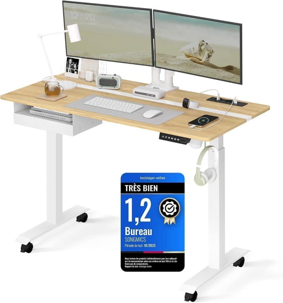 Test du bureau électrique réglable VASAGLE LSD112N01