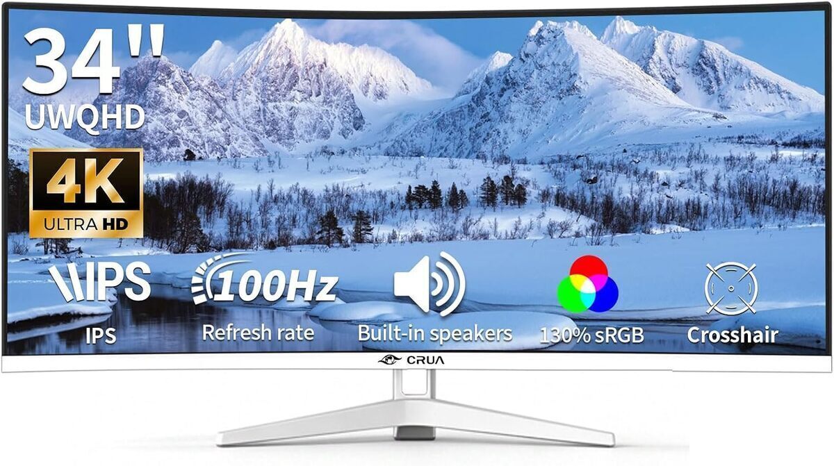 Test du moniteur incurvé CRUA 34" WQHD gaming