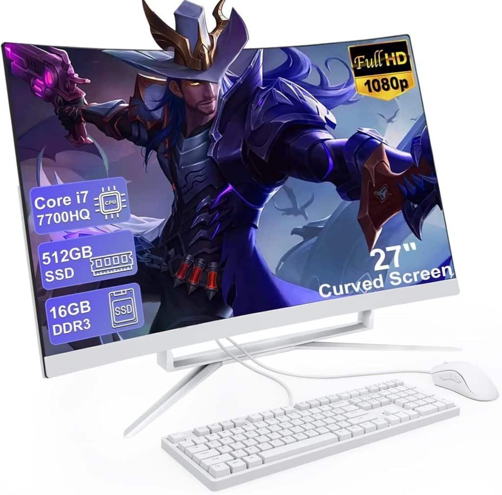 Test : sukotop 27 pouces PC tout-en-un core i7, écran courbé FHD