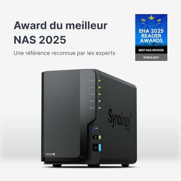 Découvrez notre test complet du NAS DS225+ : un serveur de stockage compact, performant et extensible idéal pour vos données professionnelles et personnelles jusqu'à 40 To.