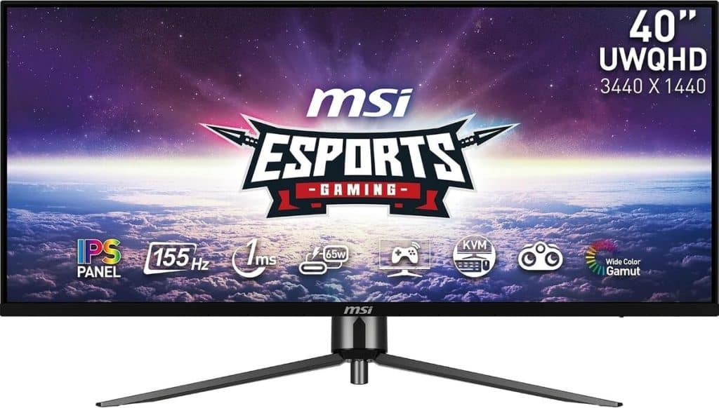 Test de l'écran gaming MSI MAG401QR 40" UWQHD