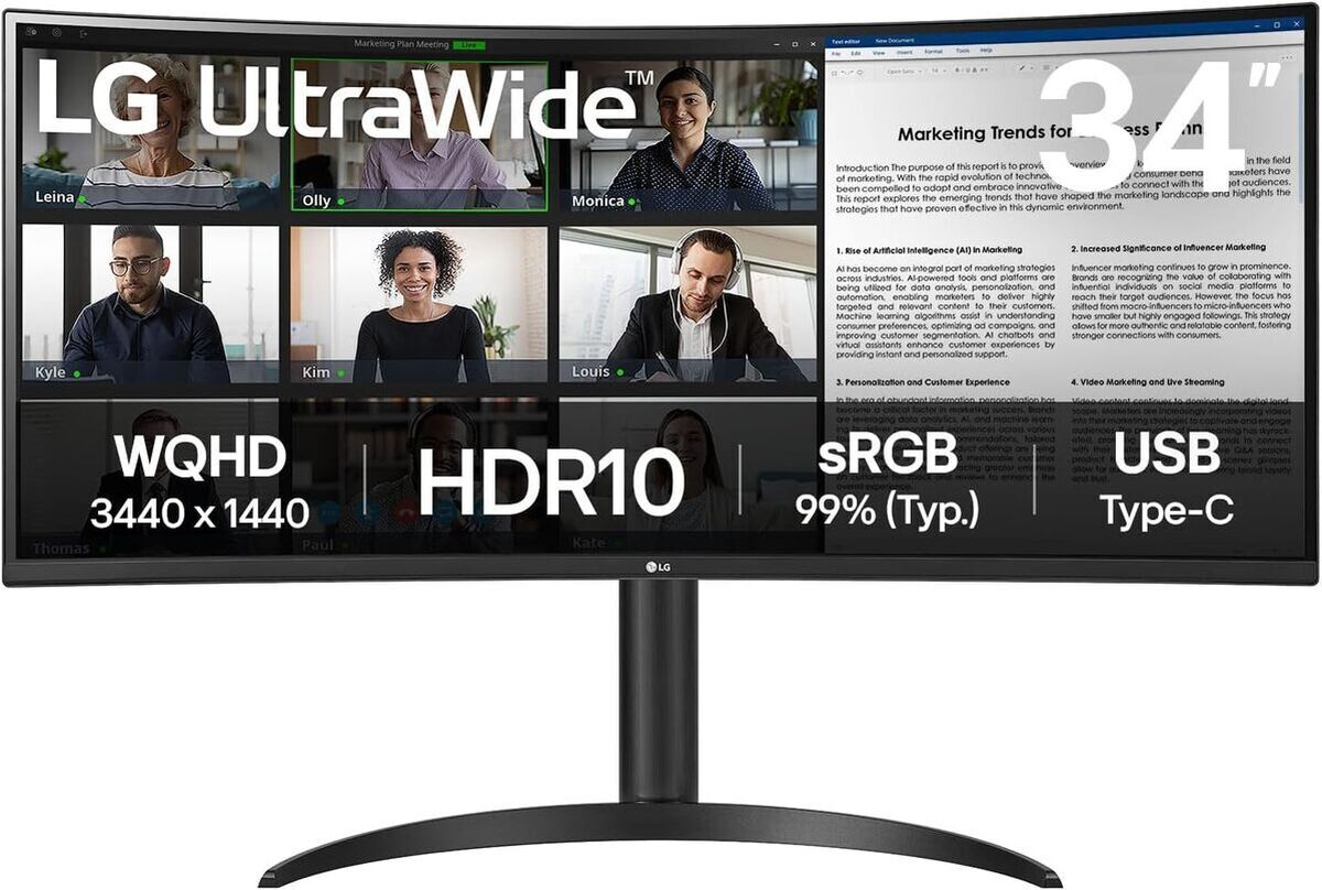 Test de l'écran LG UltraWide 34WR55QK-B : immersion QHD en 34 pouces