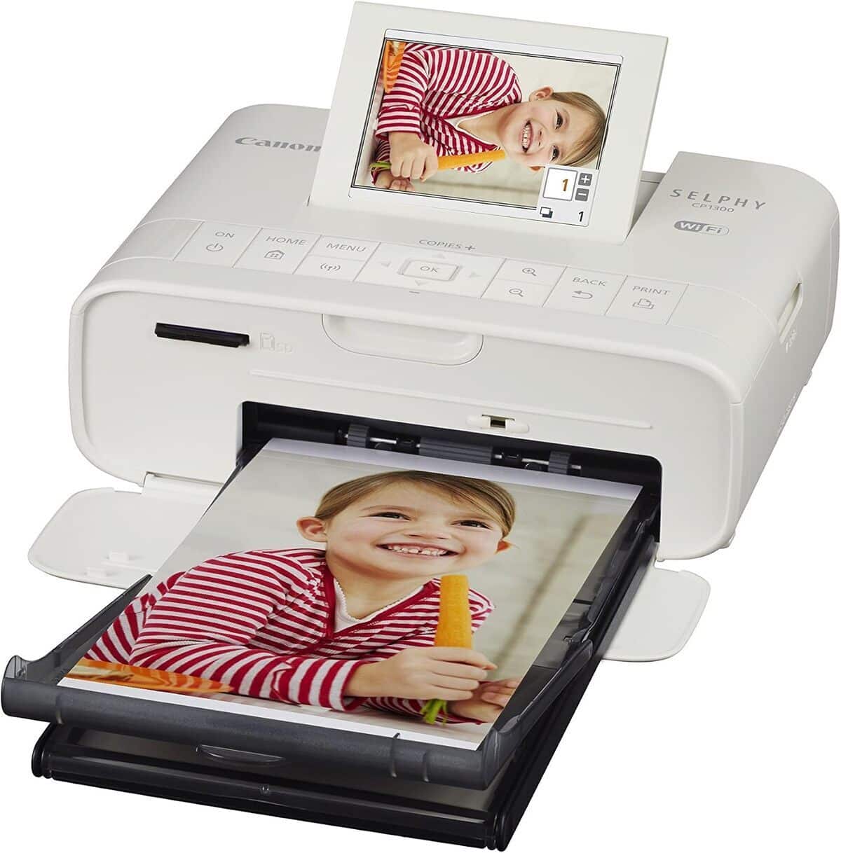 Test de l'imprimante Canon Selphy CP1300 blanche