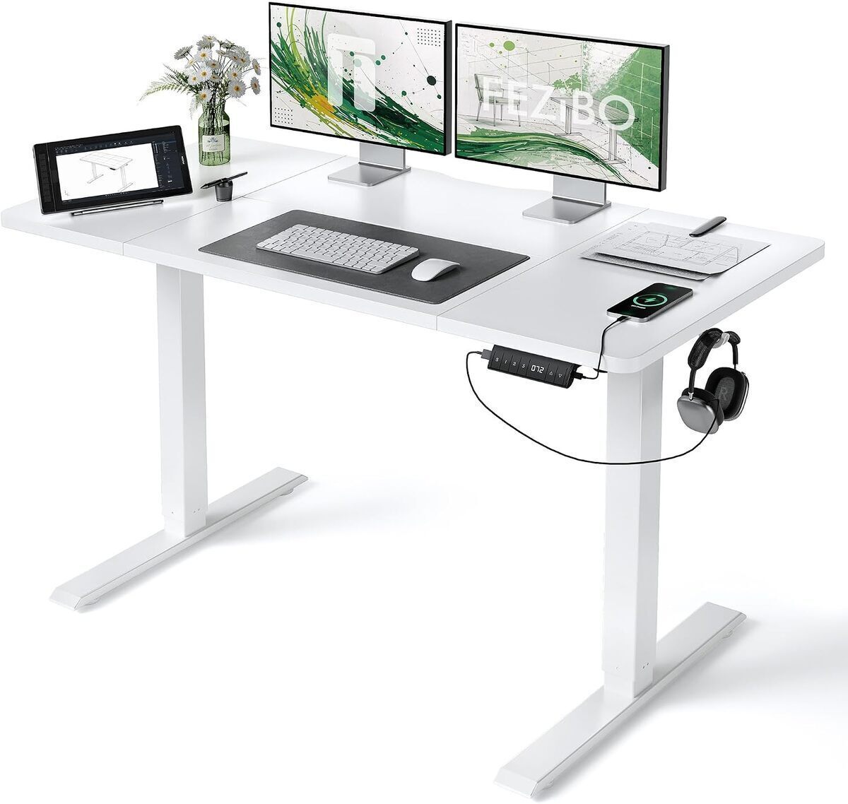 Test du bureau assis debout FEZIBO avec ports USB : efficacité et ergonomie