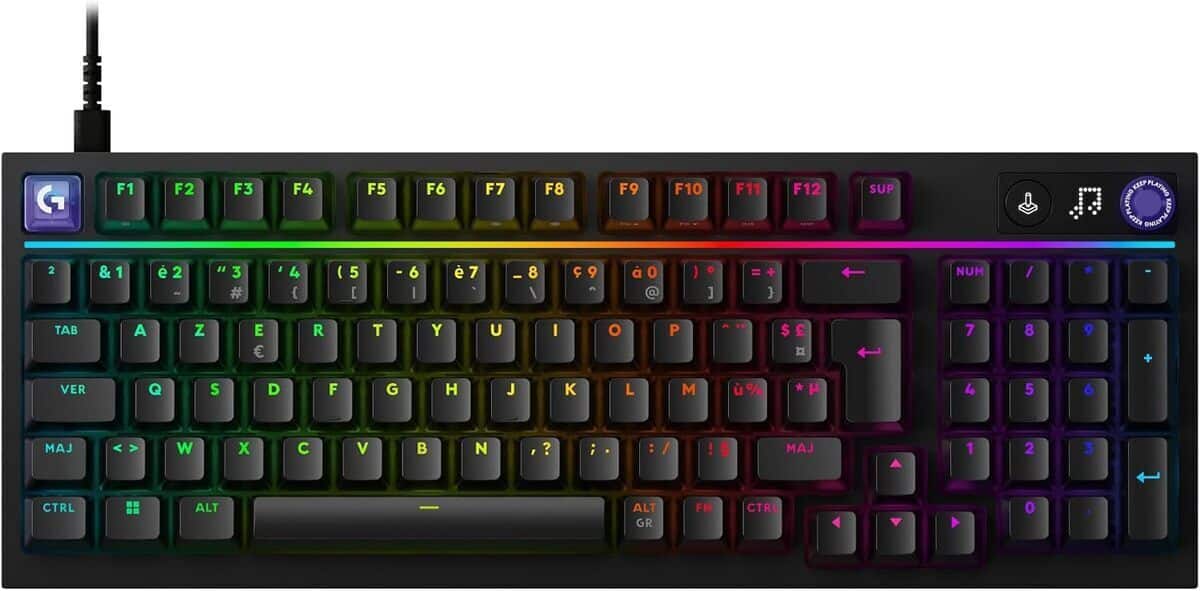 Test du clavier gaming Logitech G G316 X 98