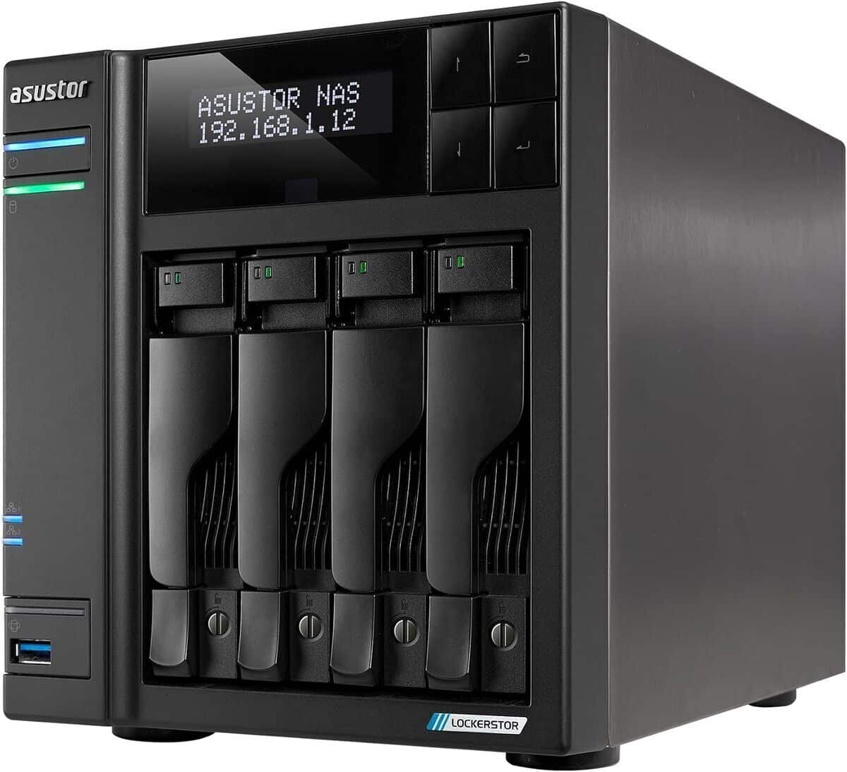 Test du serveur NAS Asustor Lockerstor 4 Gen2+ AS6704T v2 : puissance et connectivité