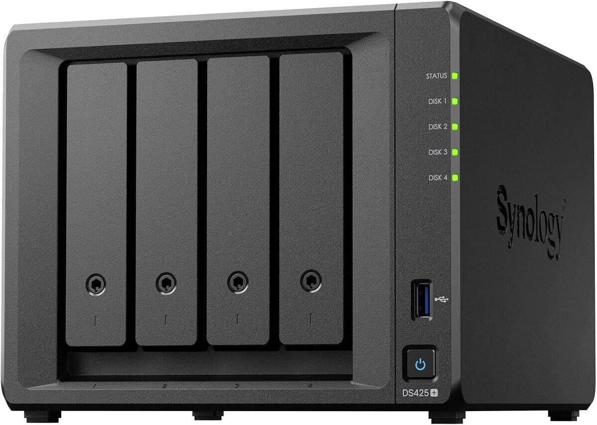 Test du Synology DS425+ : nas 4 baies avec port 2, 5 GbE intégré