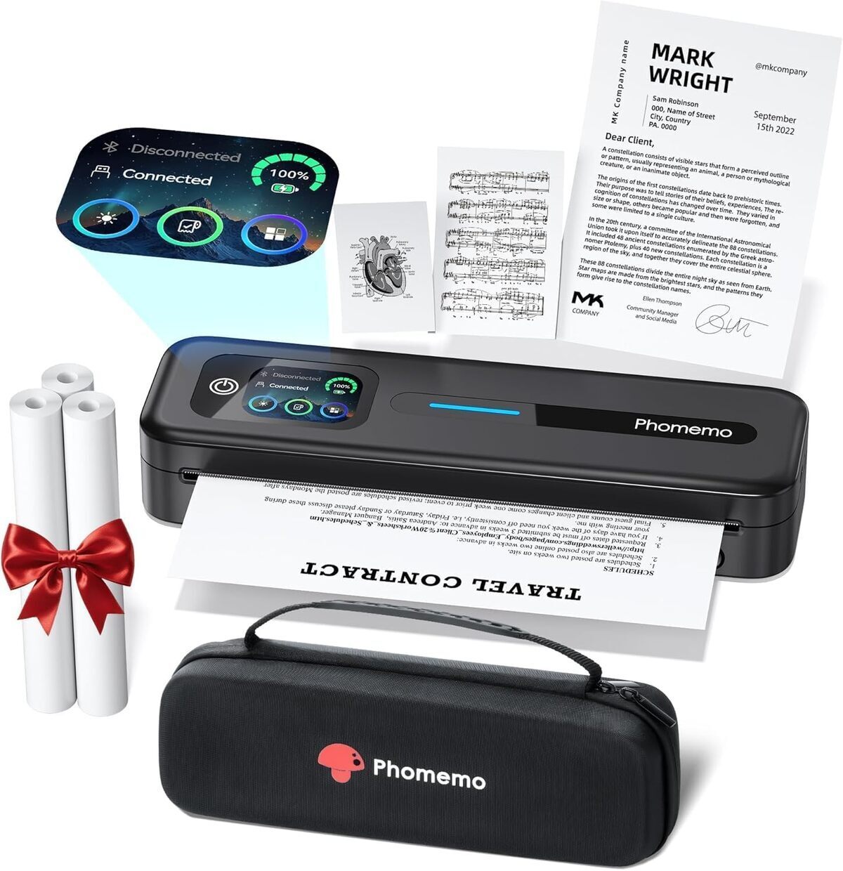 Test : imprimante thermique Phomemo M832D 300 dpi