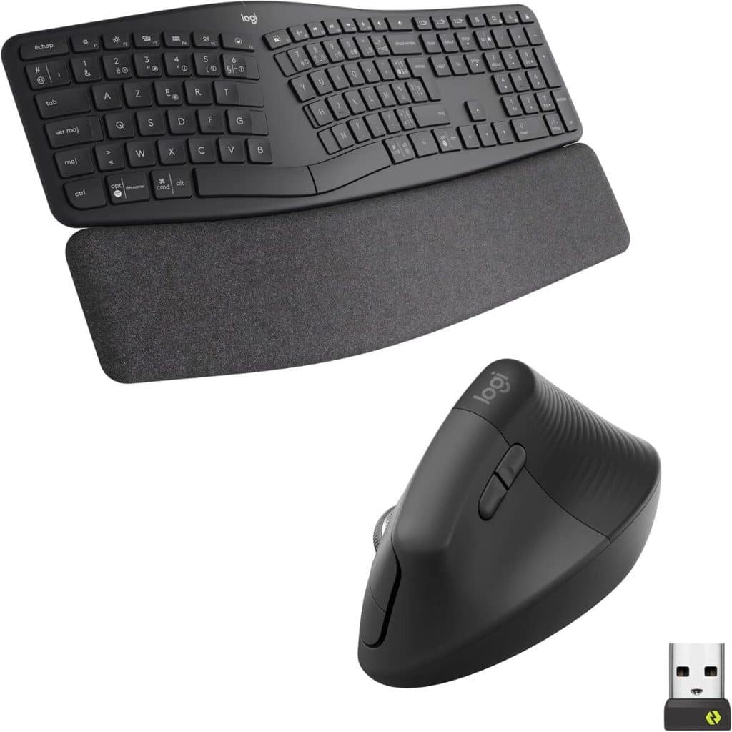 Test : logitech Ergo K860, clavier ergonomique sans fil - gris